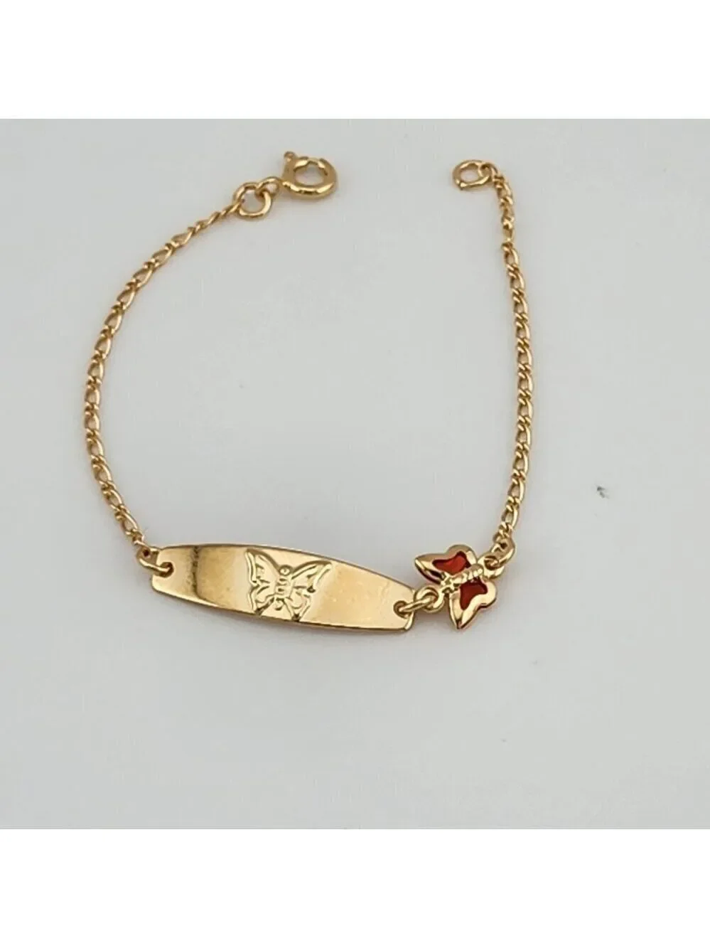 Brand New Brazilian 18k Gold Filled Butterfly Bracelet